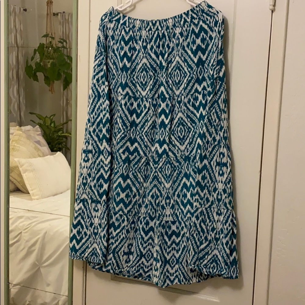 Teal/Green Maxi Skirt